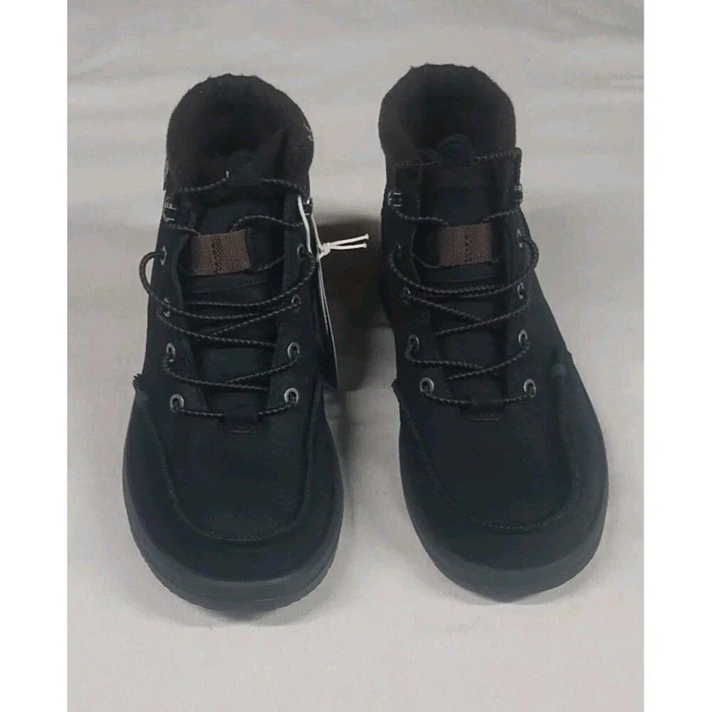 Hey Dude Shoes Bradley Boot Leather in Leather Black Men's size 8 NEW